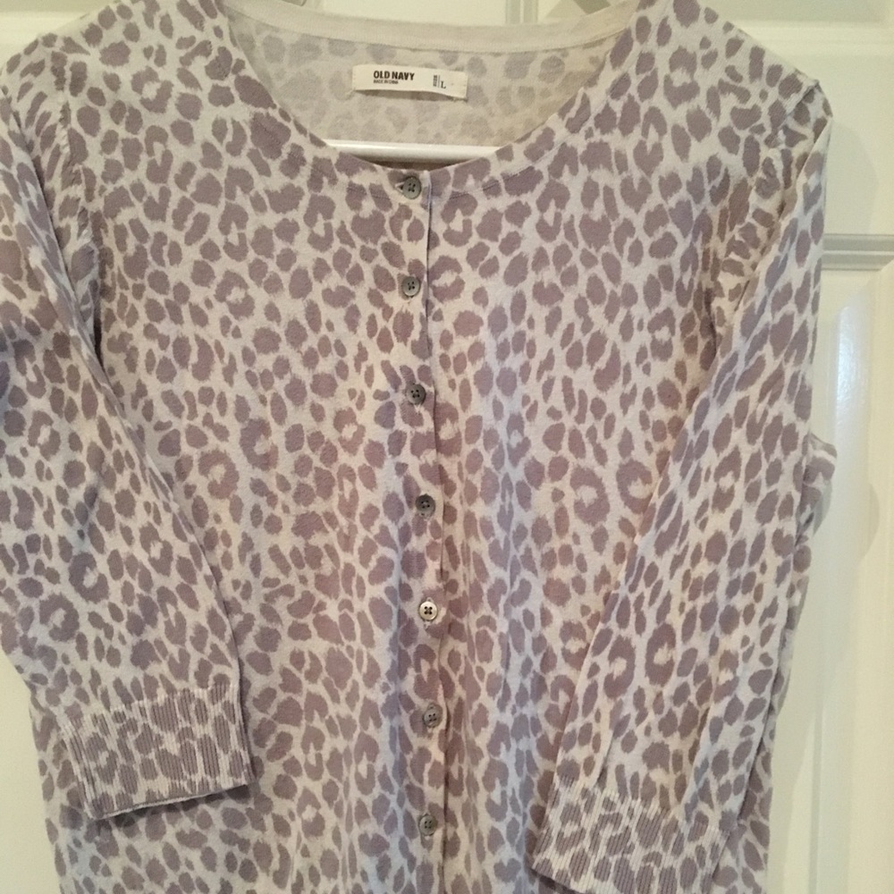 Leopard print cardigan